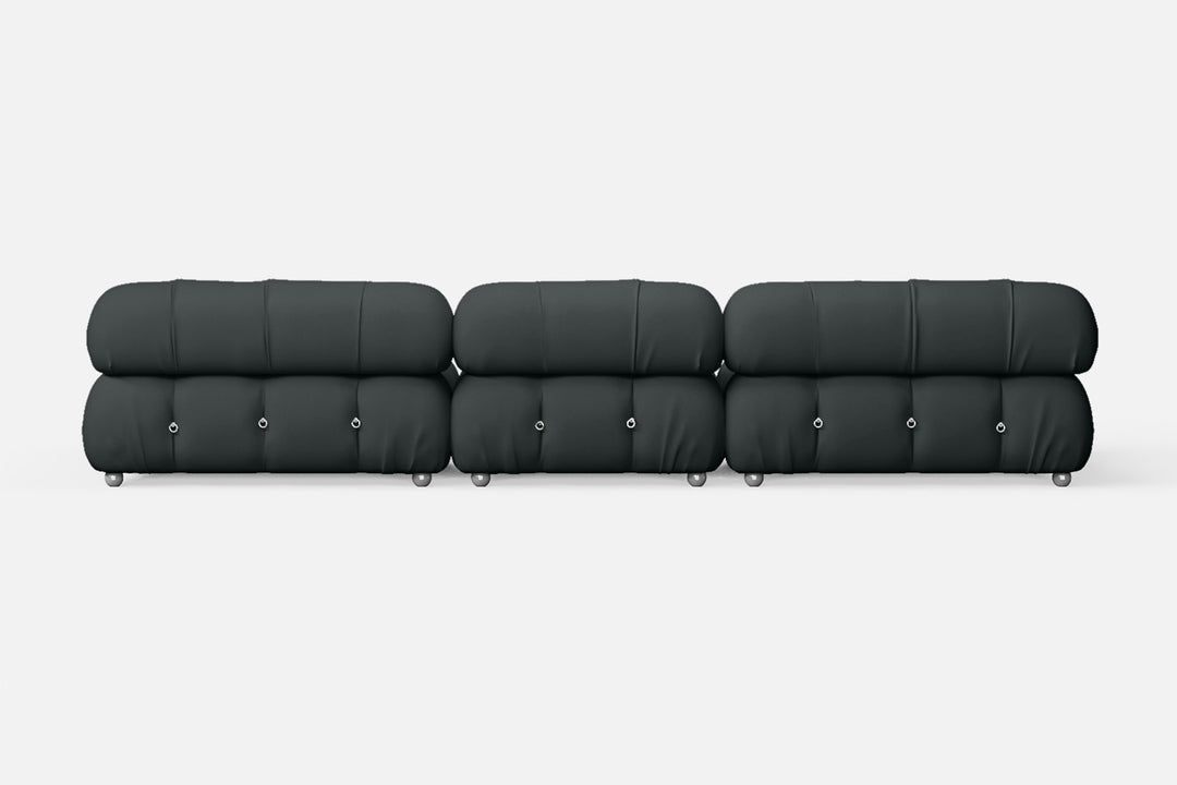 Varese 4 Seater Sofa Slate Leather