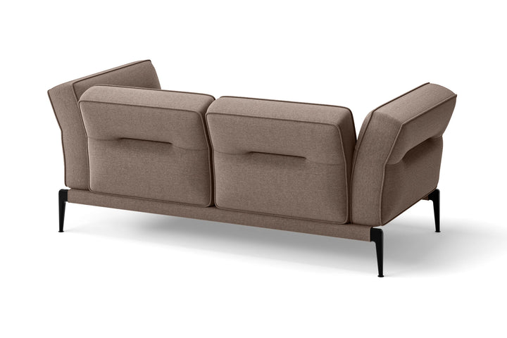 Acerra 2 Seater Sofa Caramel Linen Fabric