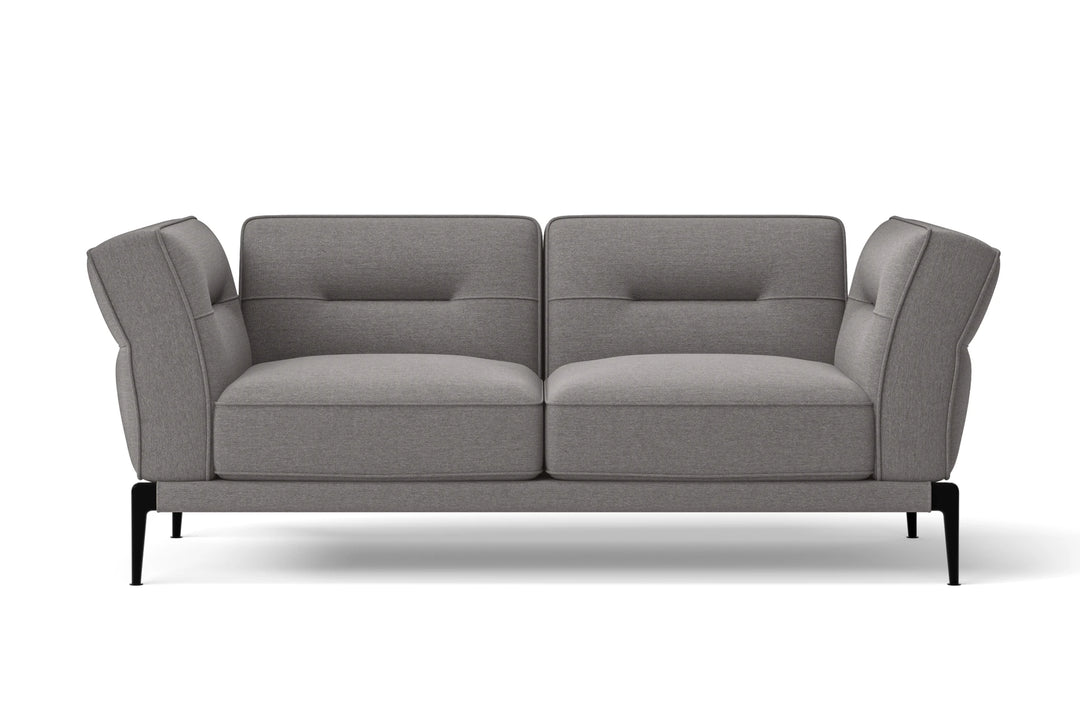 Acerra 2 Seater Sofa Grey Linen Fabric