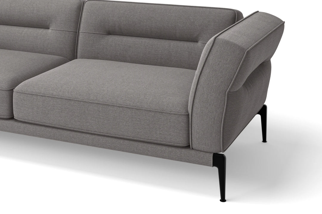 Acerra 2 Seater Sofa Grey Linen Fabric