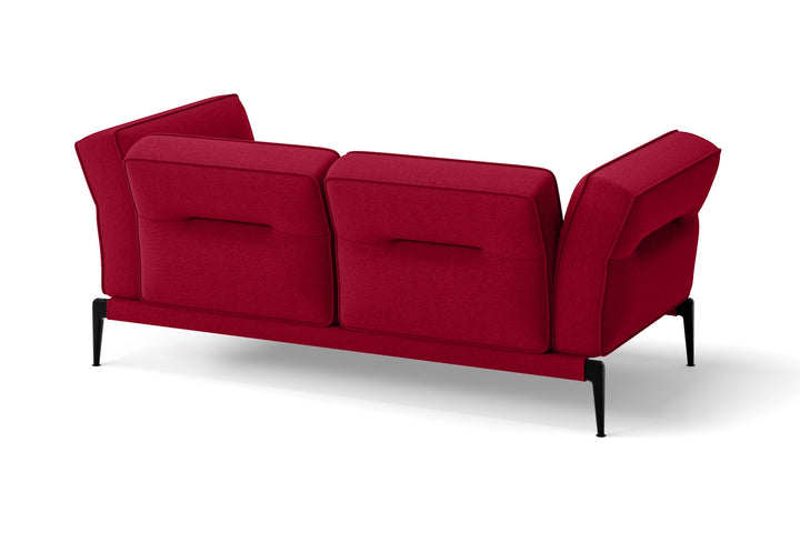 Acerra 2 Seater Sofa Red Linen Fabric