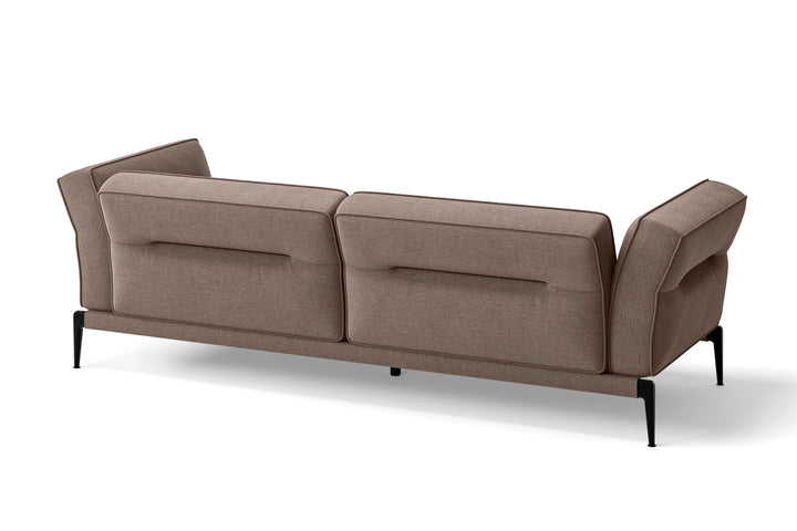 Acerra 3 Seater Sofa Caramel Linen Fabric