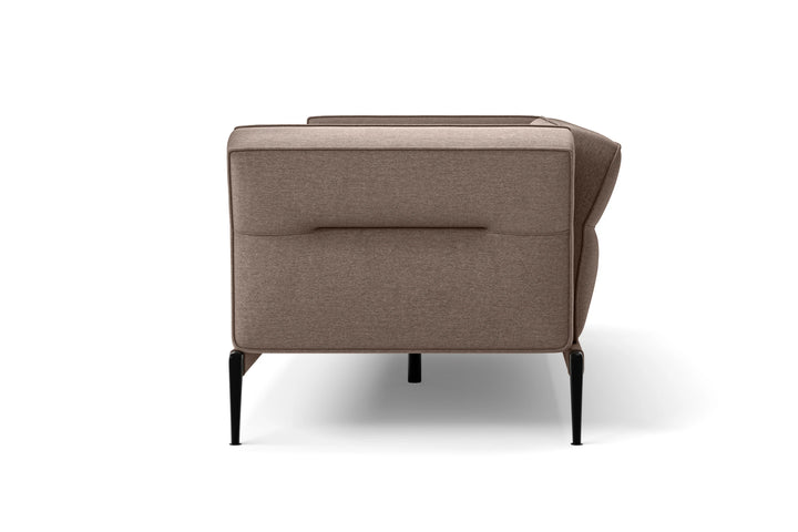 Acerra 4 Seater Sofa Caramel Linen Fabric