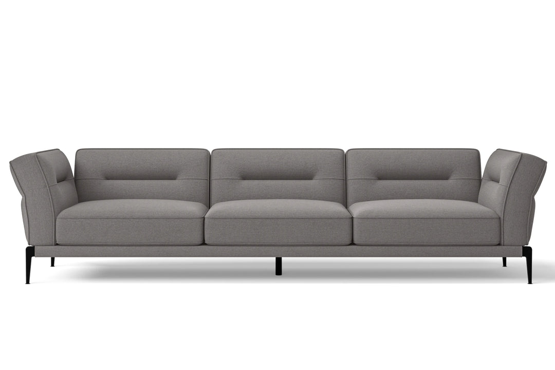Acerra 4 Seater Sofa Grey Linen Fabric