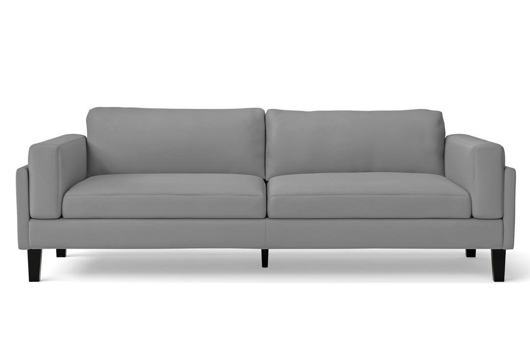 Alseno 4 Seater Sofa Grey Leather
