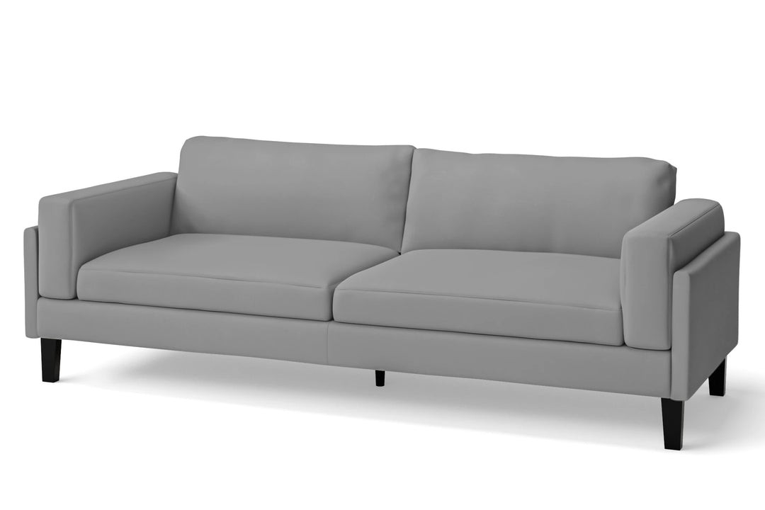 Alseno 4 Seater Sofa Grey Leather