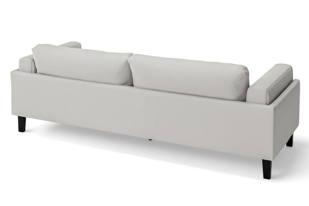 Alseno 4 Seater Sofa White Leather