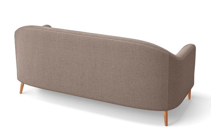 Andria 3 Seater Sofa Caramel Linen Fabric