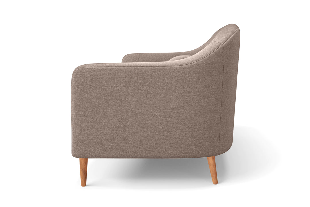 Andria 3 Seater Sofa Caramel Linen Fabric
