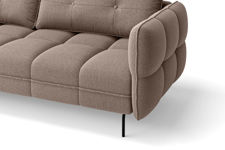 Anzio 3 Seater Sofa Caramel Linen Fabric