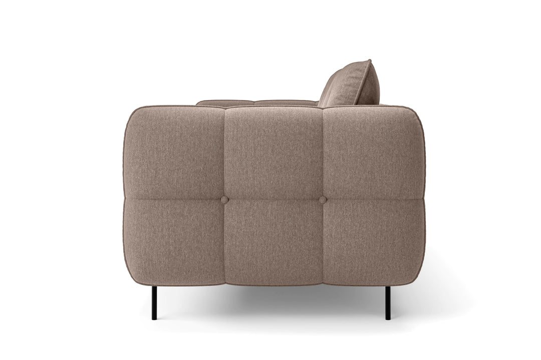 Anzio 3 Seater Sofa Caramel Linen Fabric