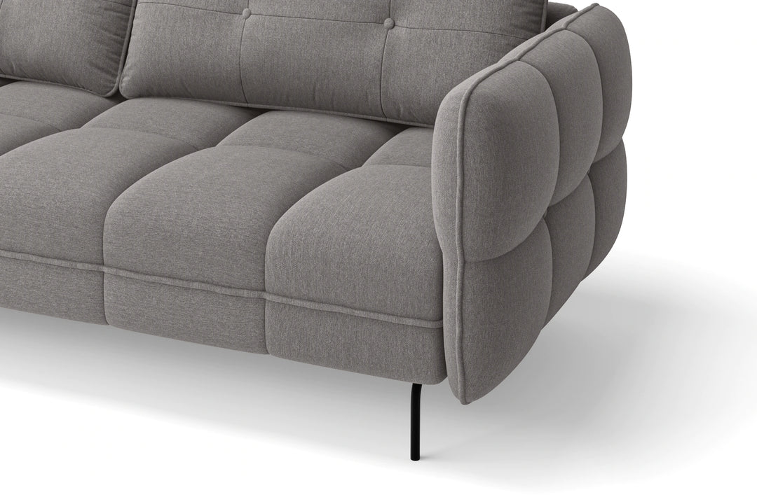 Anzio 3 Seater Sofa Grey Linen Fabric