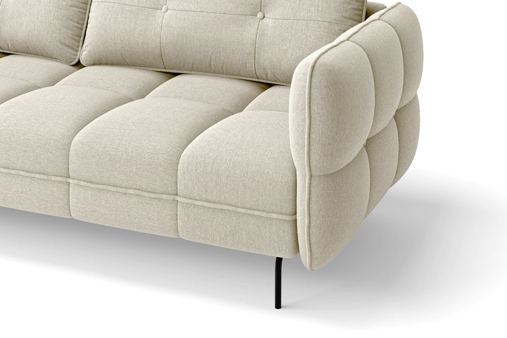 Anzio 4 Seater Sofa Cream Linen Fabric