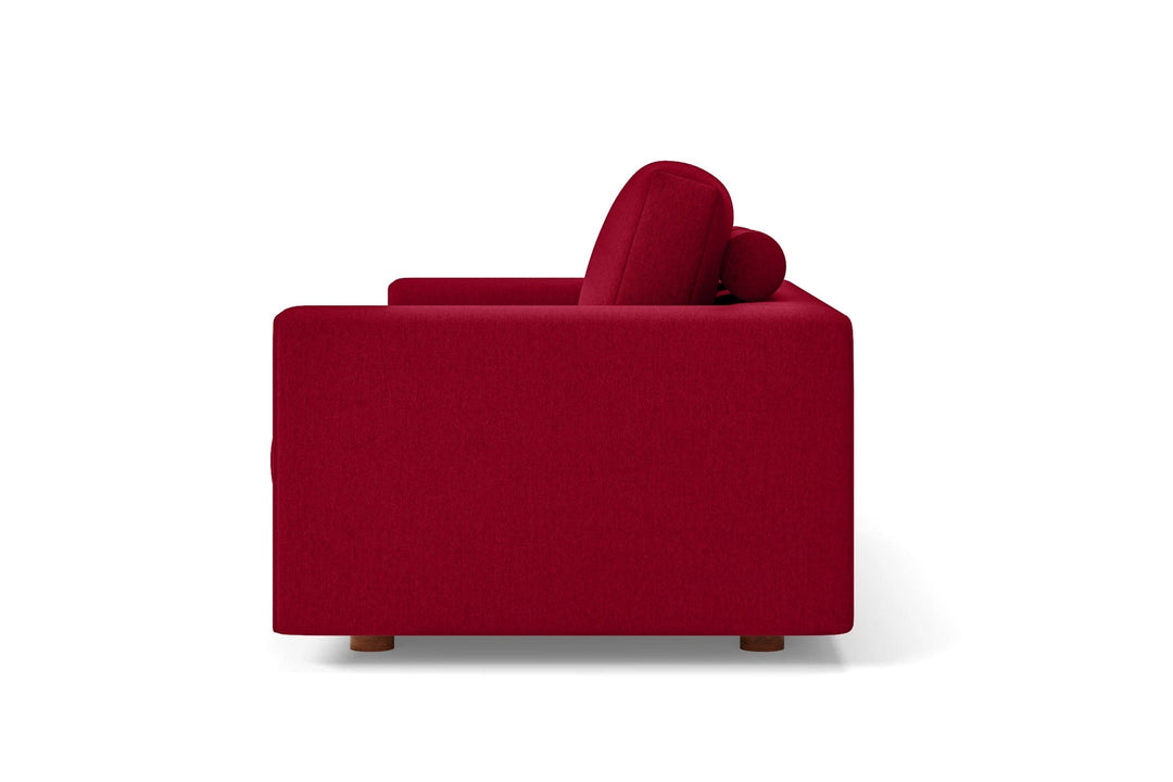 Arezzo 4 Seater Sofa Red Linen Fabric