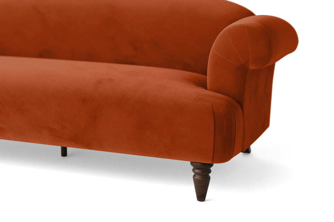 Barberton Armchair Orange Velvet