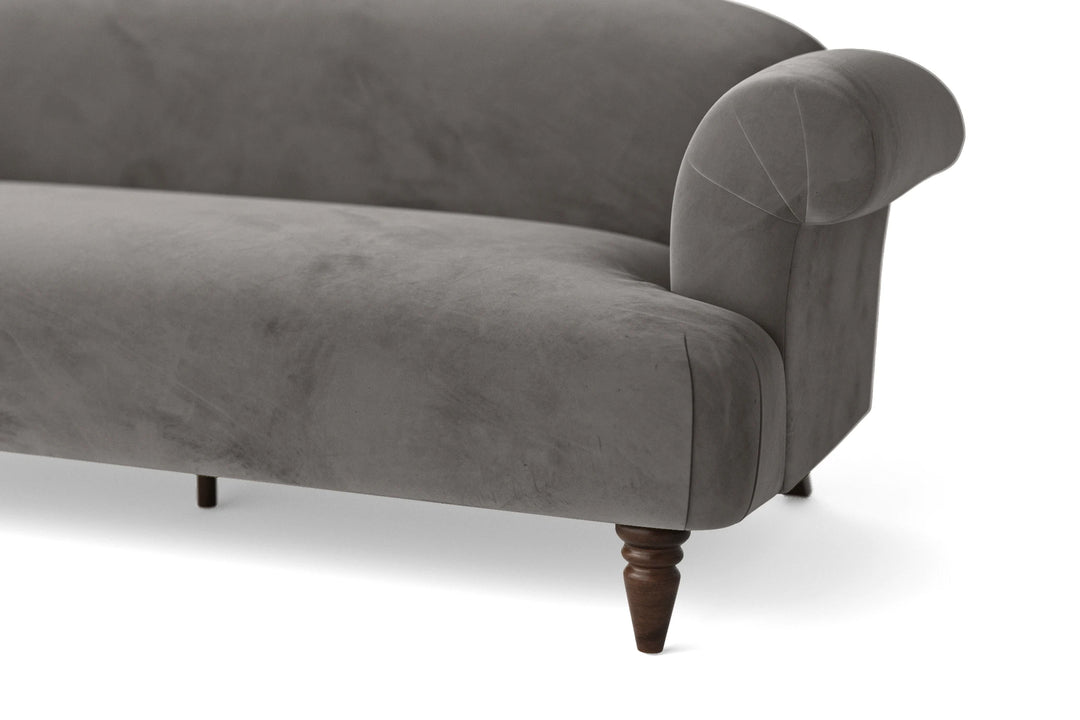 Barberton 2 Seater Sofa Grey Velvet