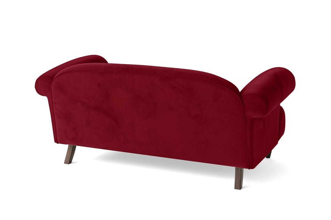 Barberton 2 Seater Sofa Red Velvet