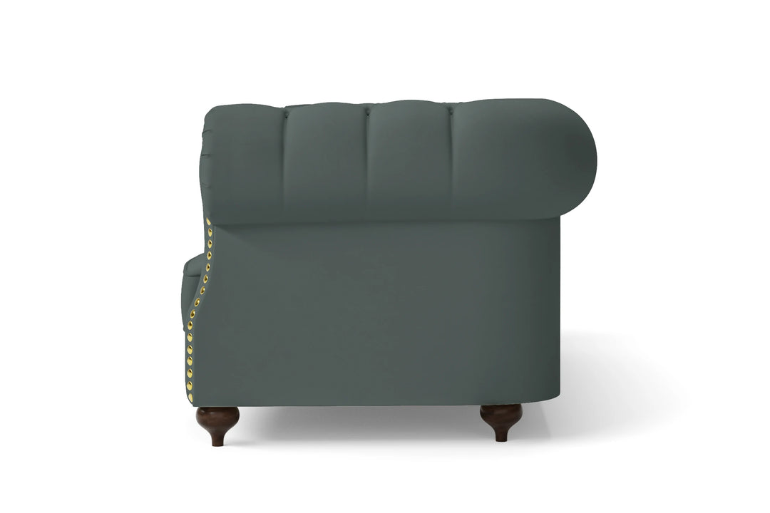 Bitonto 2 Seater Sofa Dusky Turquoise Leather