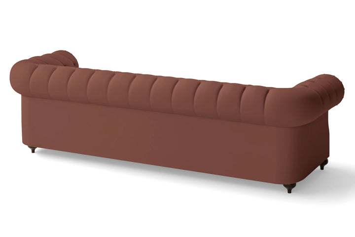 Bitonto 4 Seater Sofa Mauve Leather