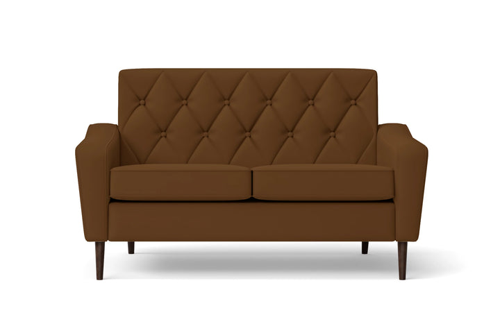 Carpi 2 Seater Sofa Walnut Brown Leather