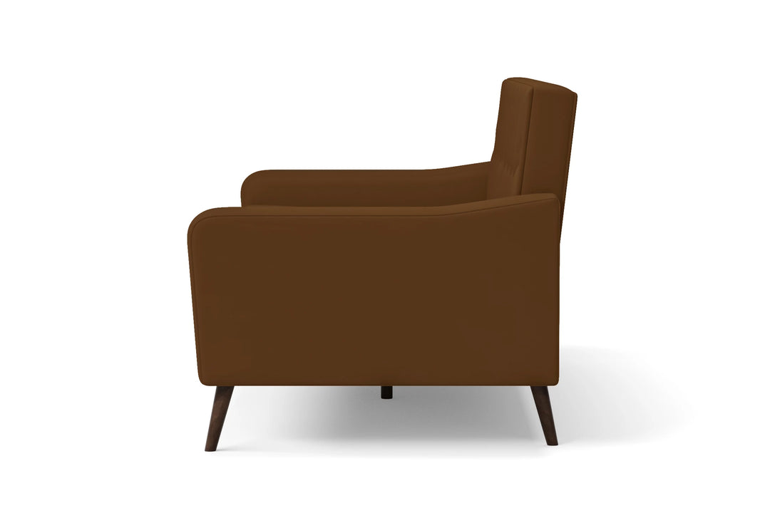 Carpi 2 Seater Sofa Walnut Brown Leather