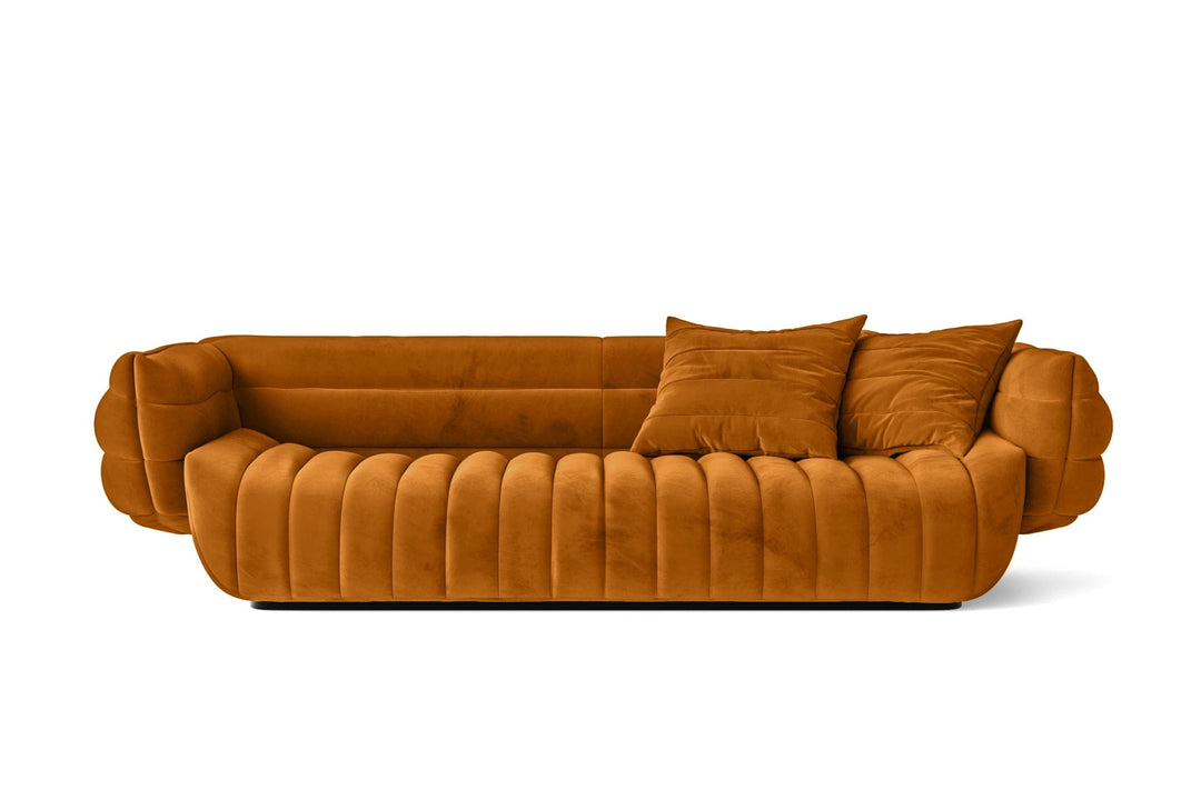 Cinisello 3 Seater Sofa Gold Velvet