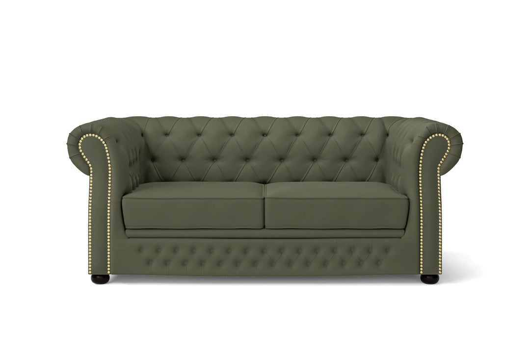 Cuneo 2 Seater Sofa Sage Leather