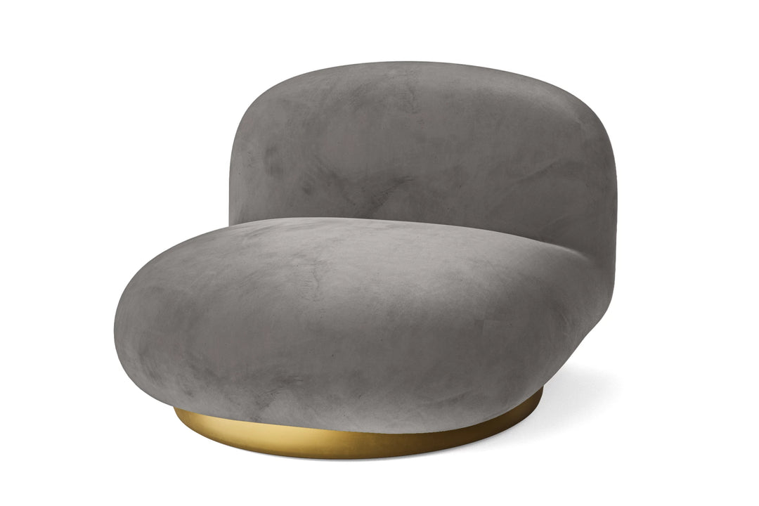 Elkton Armchair Grey Velvet