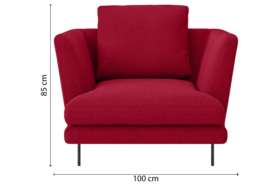 Faenza-Armchair-1-Seat-Linen-Red_Dimensions_01