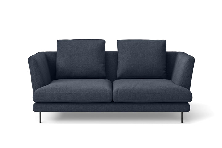 Faenza 2 Seater Sofa Dark Blue Linen Fabric