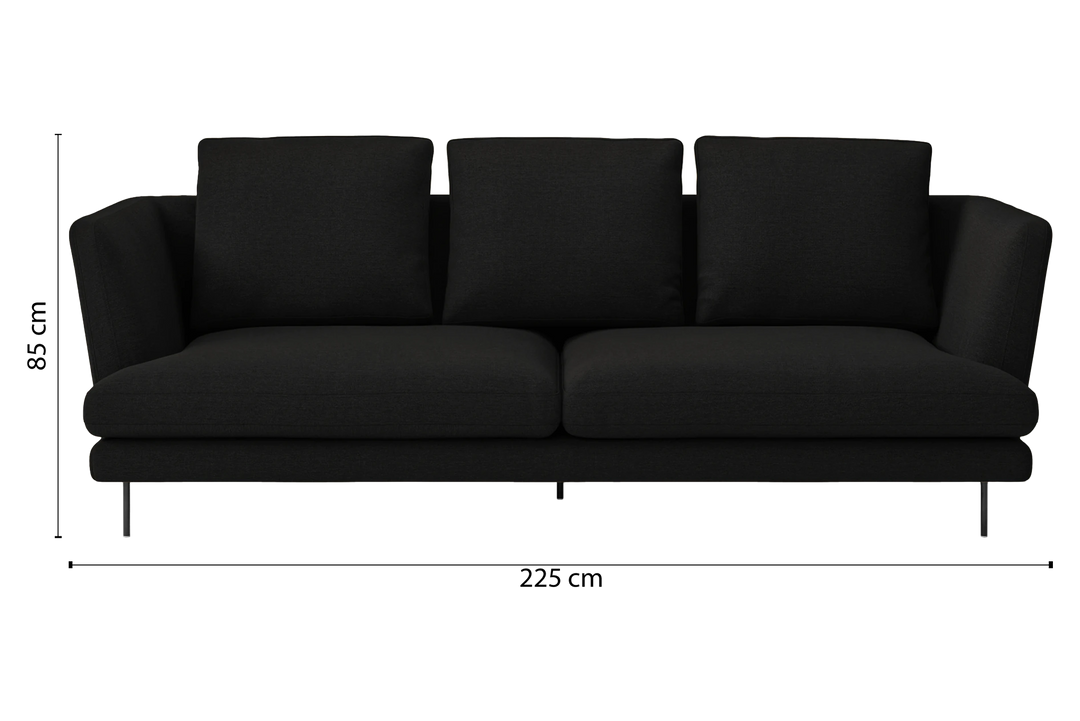 Faenza-Sofa-3-Seats-Linen-Black_Dimensions_01