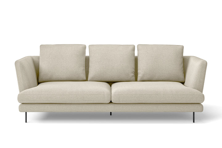 Faenza 3 Seater Sofa Cream Linen Fabric