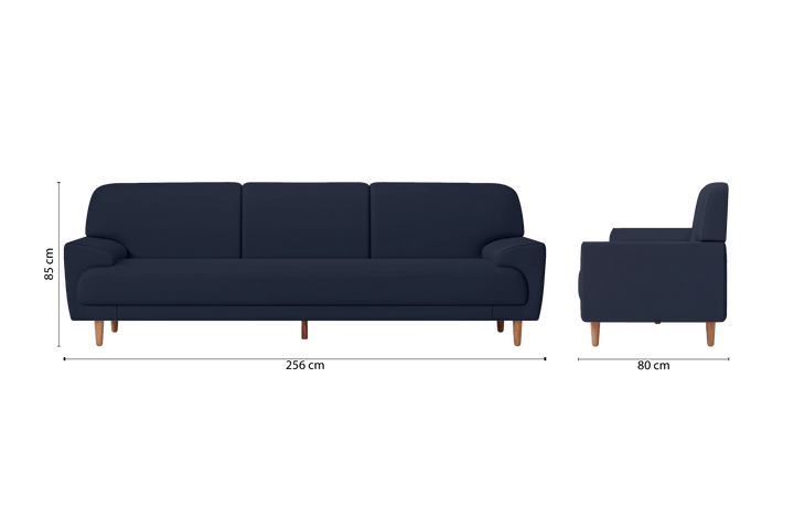 Ferrara 4 Seater Sofa Spruce Leather