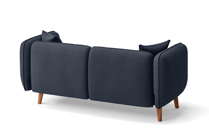 Florence 2 Seater Sofa Dark Blue Linen Fabric