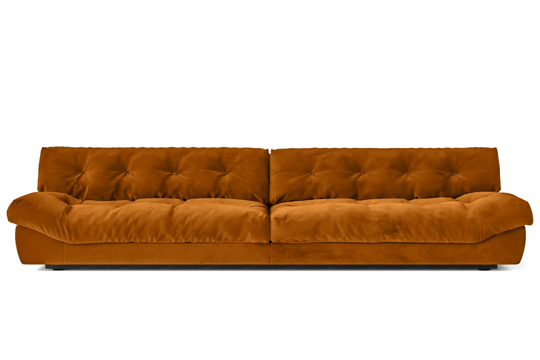 Forli 5 Seater Sofa Gold Velvet