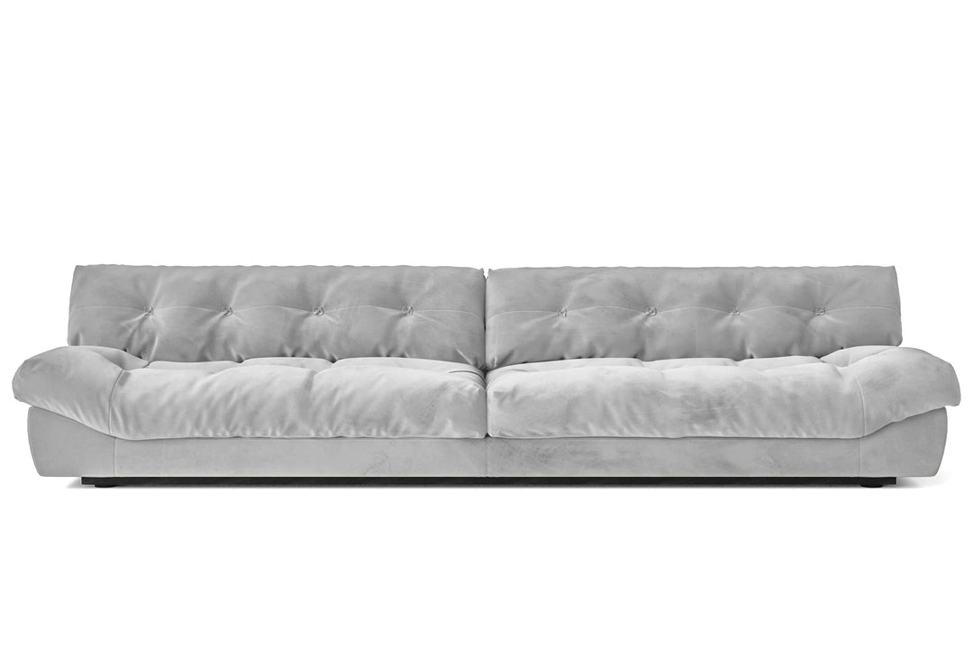 Forli 5 Seater Sofa White Velvet