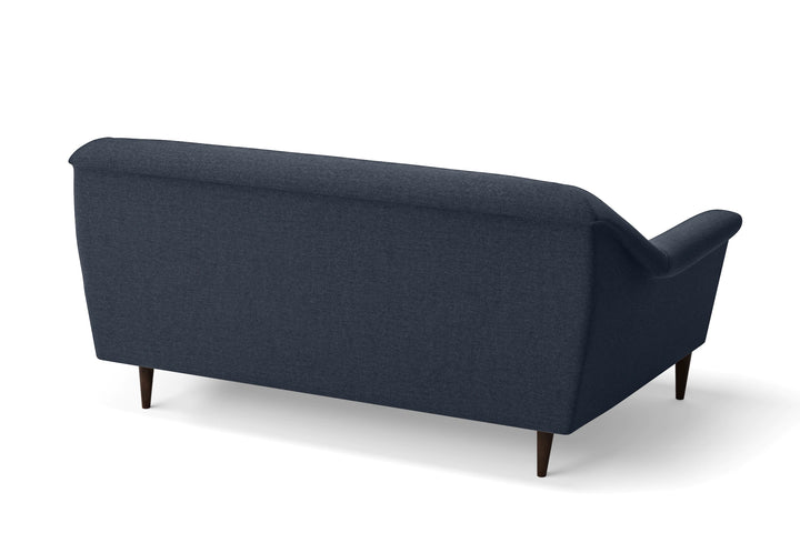 Giovanni 3 Seater Sofa Dark Blue Linen Fabric