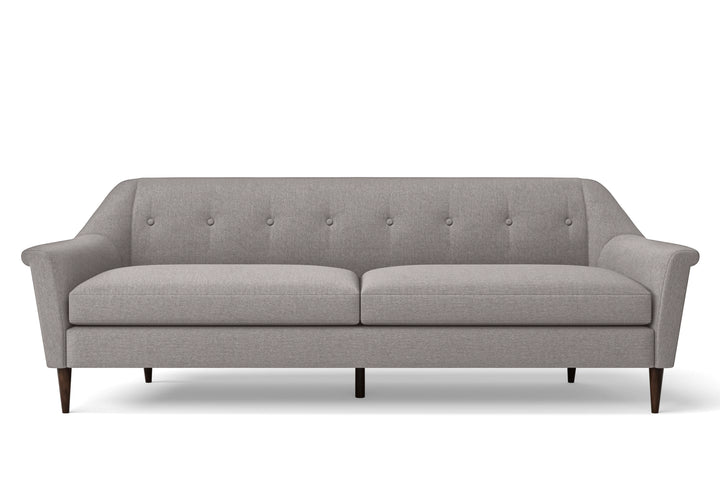 Giovanni 4 Seater Sofa Grey Linen Fabric