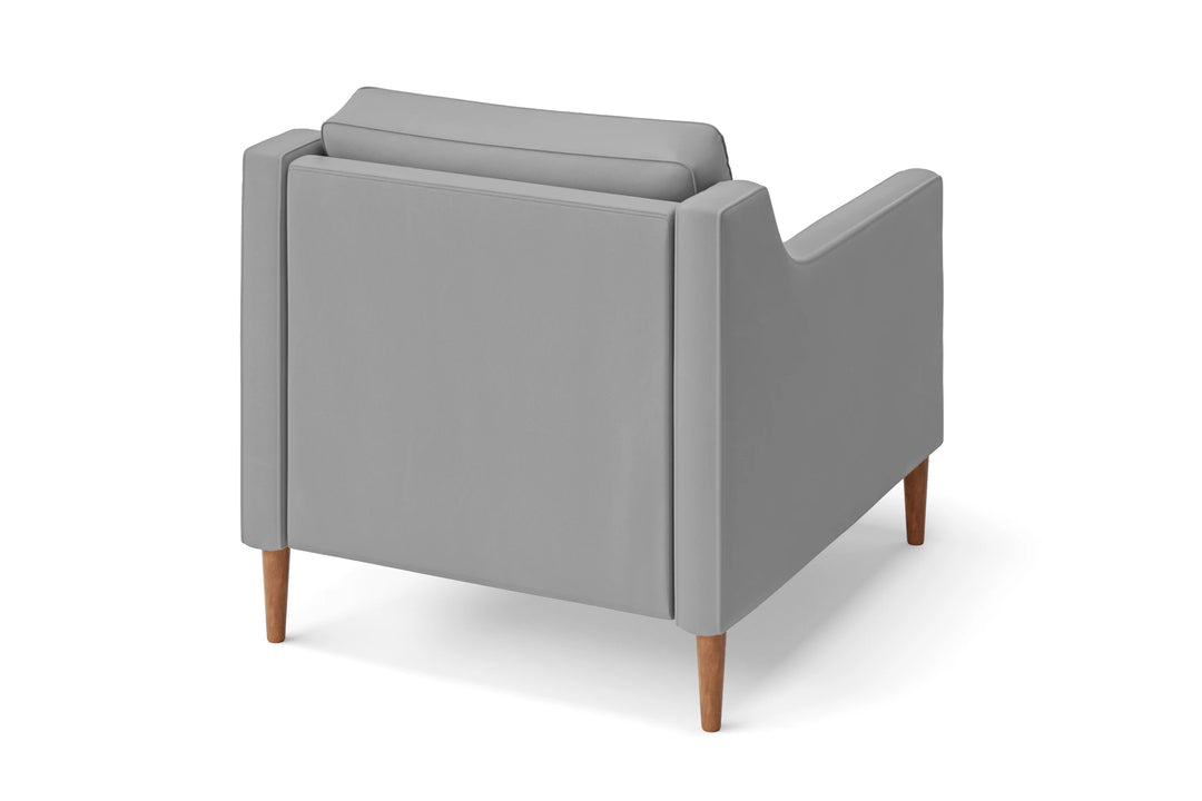 Greco Armchair Grey Leather