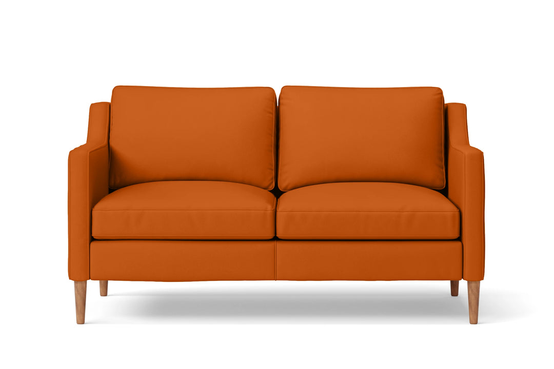Greco 2 Seater Sofa Orange Leather