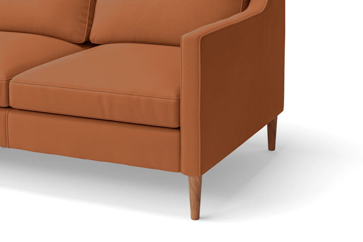 Greco 3 Seater Sofa Tan Brown Leather