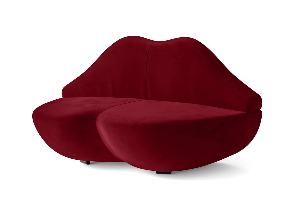 Grosseto 2 Seater Sofa Red Velvet