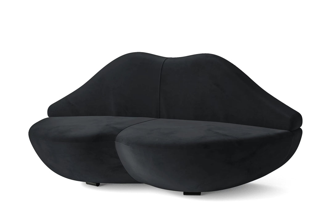 Grosseto 3 Seater Sofa Dark Grey Velvet