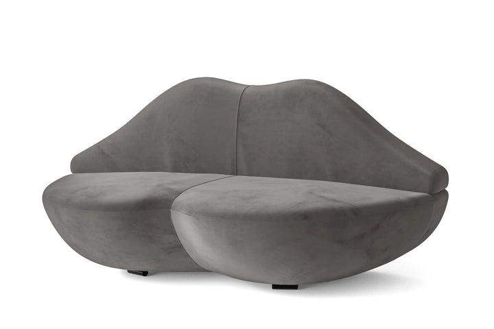 Grosseto 3 Seater Sofa Grey Velvet