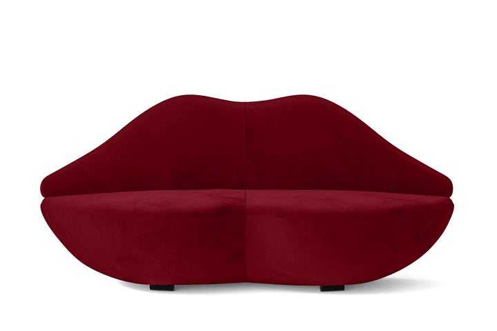 Grosseto 3 Seater Sofa Red Velvet