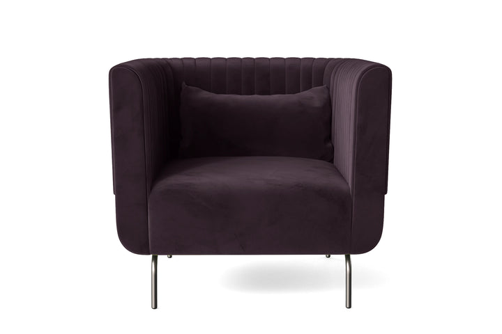 Jackson Armchair Purple Velvet