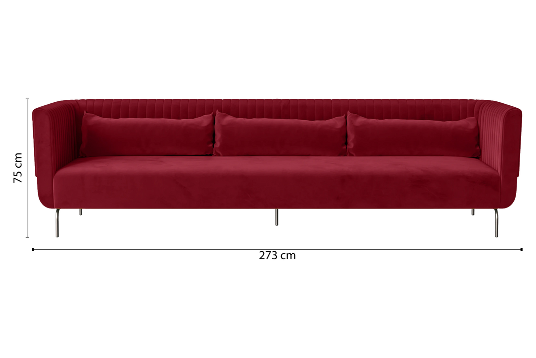 Jackson-Sofa-4-Seats-Velvet-Red_Dimensions_01