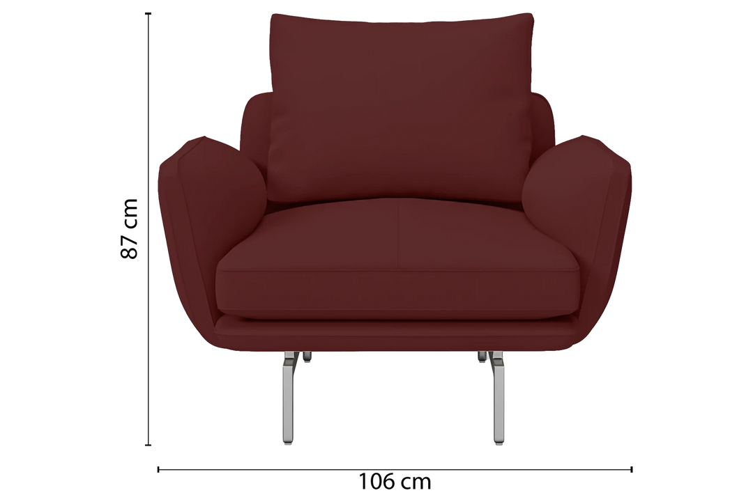 Legnano-Armchair-1-Seat-Leather-Red_Dimensions_01