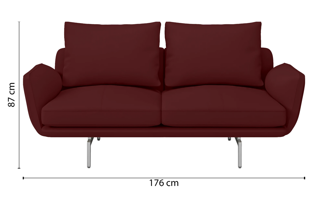Legnano-Sofa-2-Seats-Leather-Red_Dimensions_01