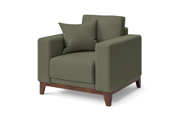Lucca Armchair Sage Leather